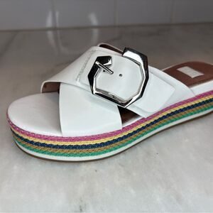 LOUISE et CIR Sandals with Multicolor Platform NWOT